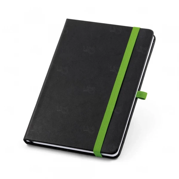 Moleskine Capa Dura Personalizado - 21 x 14 cm Preto e Verde