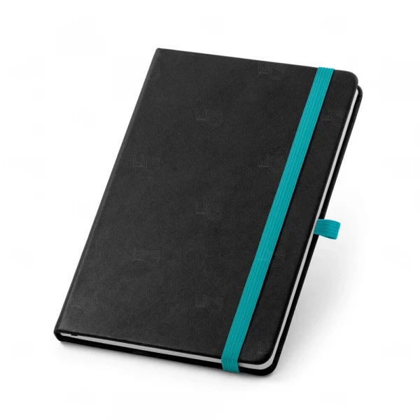 Moleskine Capa Dura Personalizado - 21 x 14 cm Preto e Azul