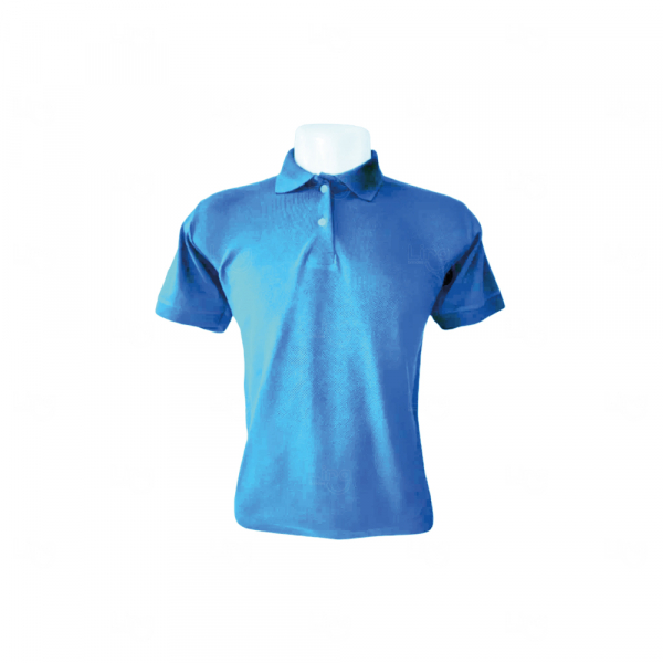 Camiseta Pólo Personalizada Masculina Azul Claro e Azul Claro