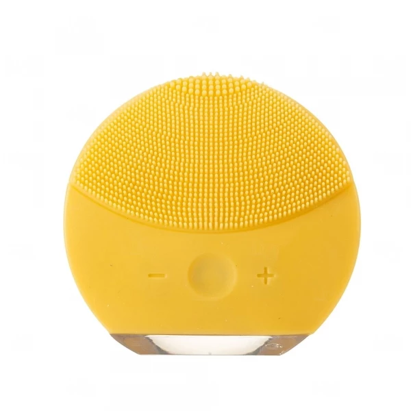 Massageador e Limpador Facial Personalizado Elétrico Amarelo