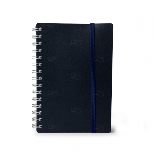 Agenda Personalizada Diária 2025 - 20 x 14,8 cm Azul Escuro