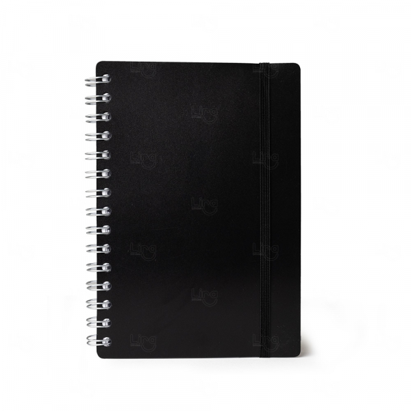 Agenda Personalizada Diária 2025 - 20 x 14,8 cm Preto