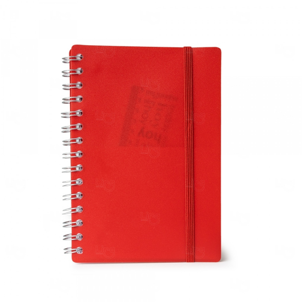 Agenda Personalizada Diária 2025 - 20 x 14,8 cm Vermelho