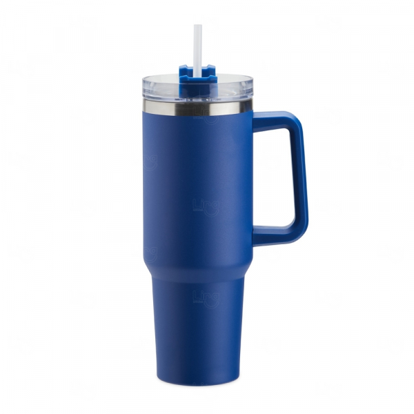 Caneca Térmica Personalizada - 1,2L Azul