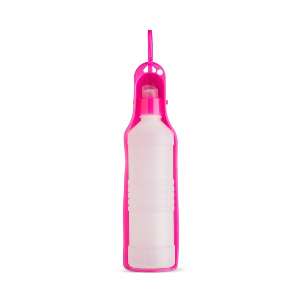 Garrafa Bebedouro Pet Personalizado - 420ml Rosa Escuro