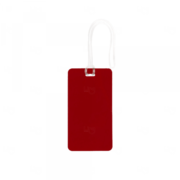 Tag de Mala PVC 100% Personalizada Vermelho