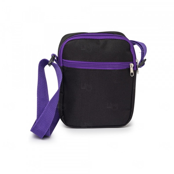 Bolsa de Ombro Nylon  Personalizada Roxo