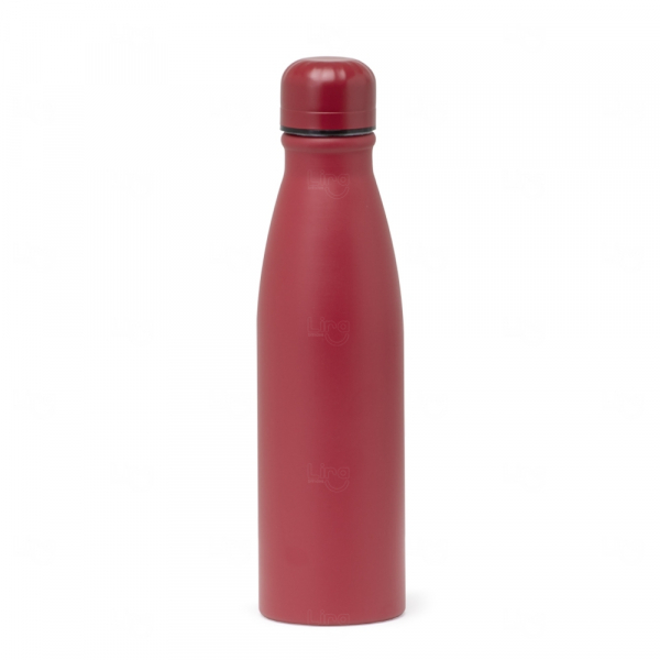 Garrafa Personalizada de Alumínio - 600ml Vermelho