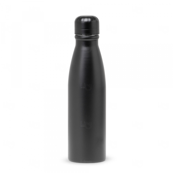 Garrafa Personalizada de Alumínio - 600ml Preto