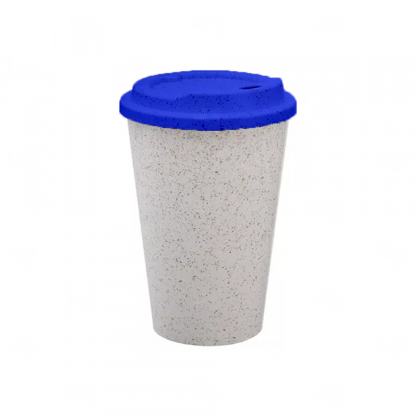 Copo de Fibra De Arroz Bucks Personalizado - 350ml Azul