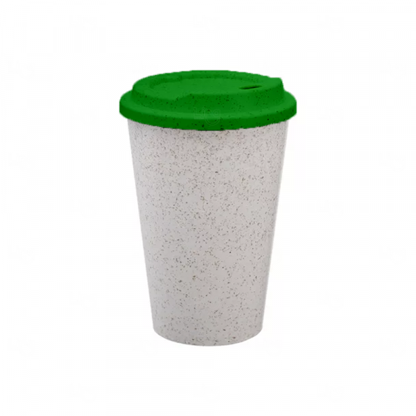 Copo de Fibra De Arroz Bucks Personalizado - 350ml Verde