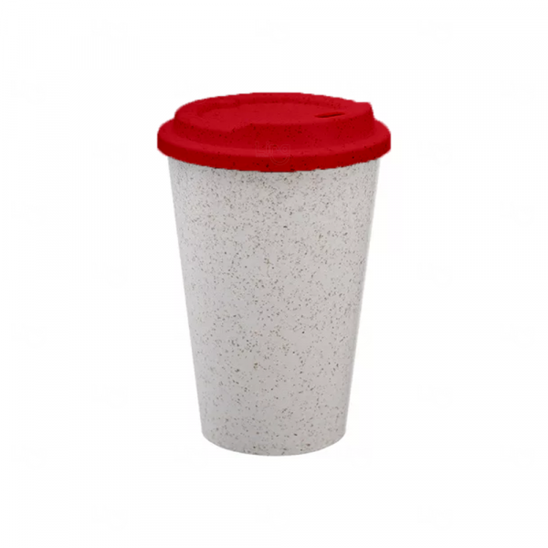 Copo de Fibra De Arroz Bucks Personalizado - 350ml Vermelho