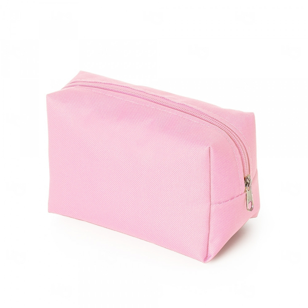 Necessaire Personalizada de Nylon Rosa Claro