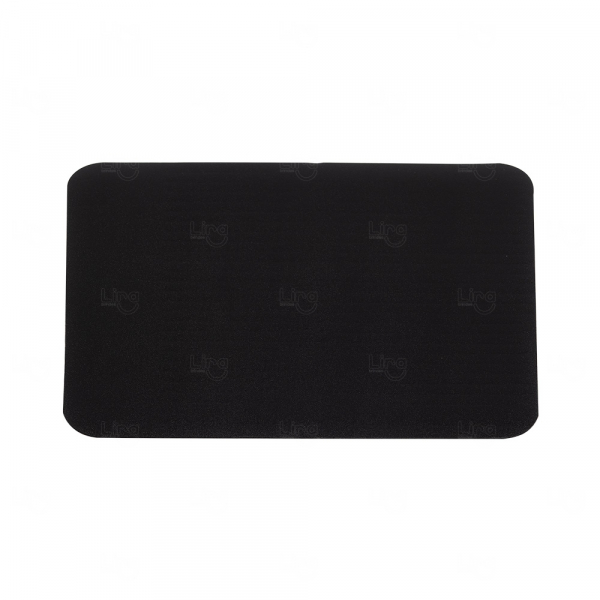 Mouse Pad Couro Sintético - Personalizado Preto