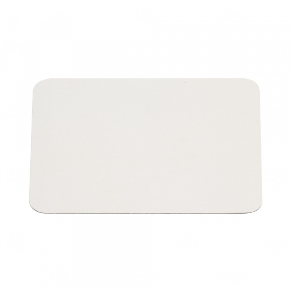 Mouse Pad Couro Sintético - Personalizado Branco