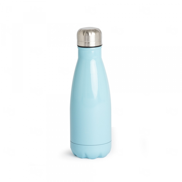 Garrafa Personalizada Inox 540ml Azul Ciano