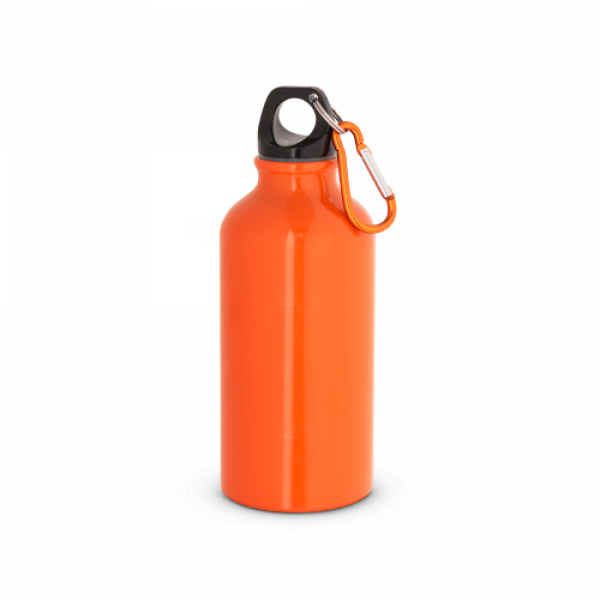 Squeeze esportiva em alumínio Personalizada  400ml Laranja