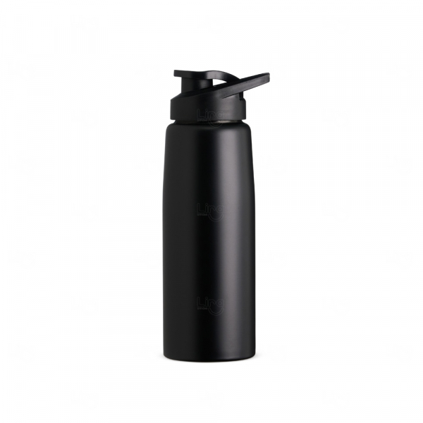 Squeeze Inox Personalizado 880ml Preto