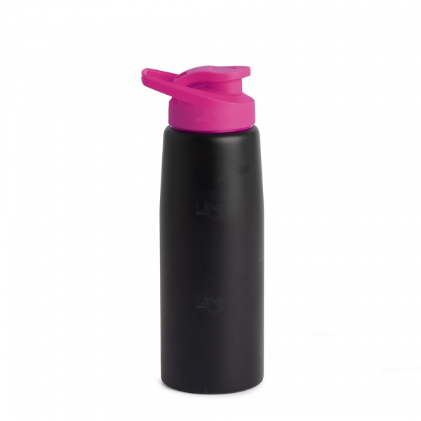 Squeeze Inox Personalizado 880ml Rosa Escuro