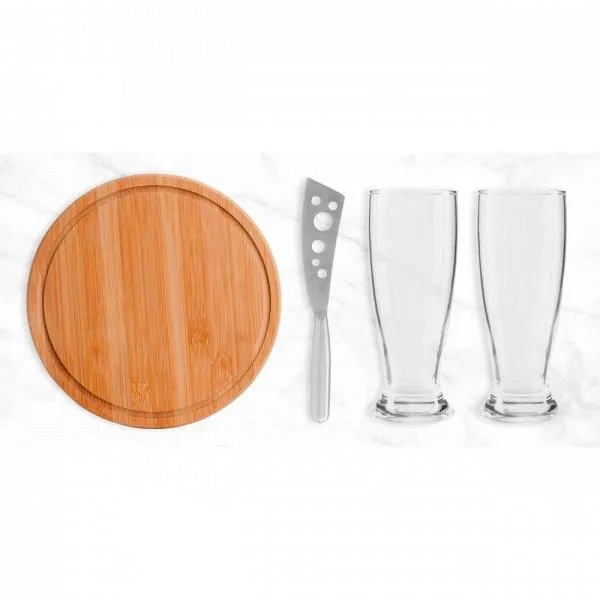 Kit Queijo E Cerveja  4 Peças - Personalizado