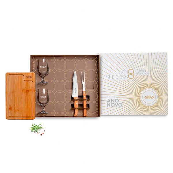 Kit Churrasco Com Copos 5 Pçs - Personalizado