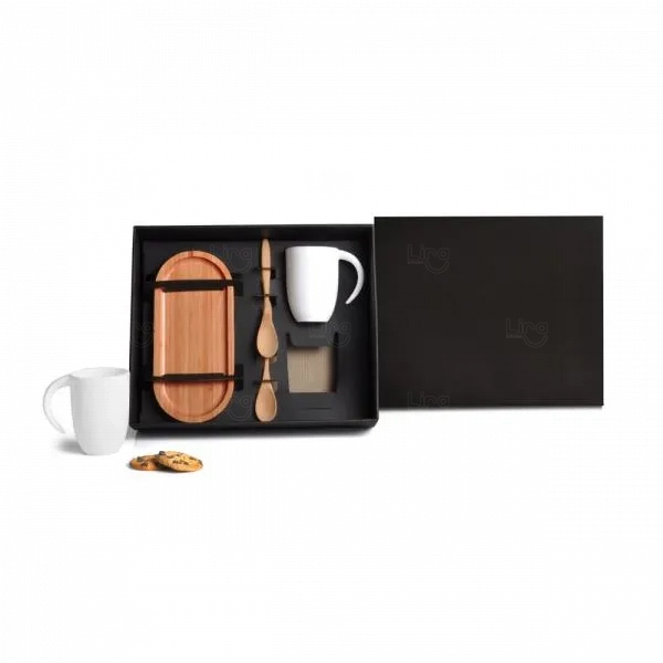 Kit Para Café e Chá  5 Pçs - Personalizado