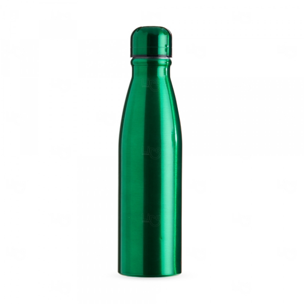 Garrafa alumínio 630ml - personalizada Verde