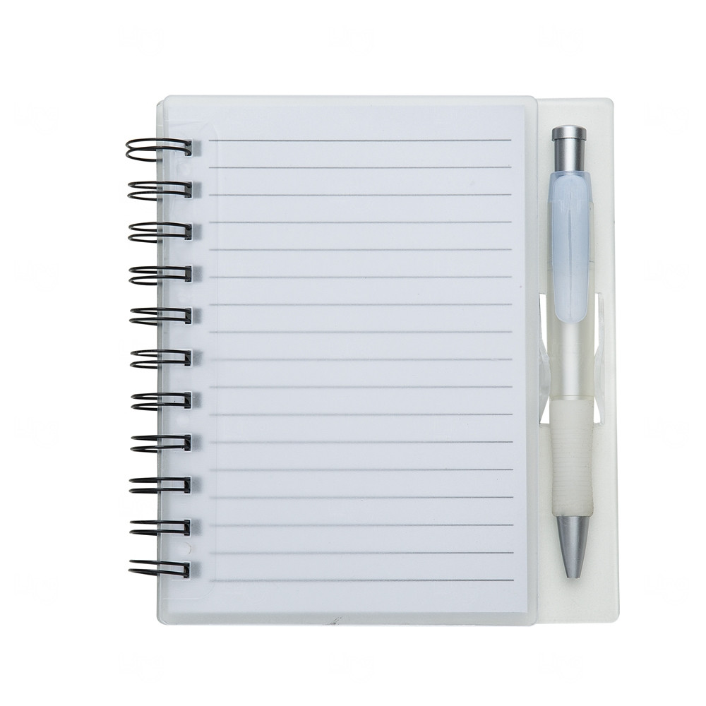 Caderno com Caneta Personalizada - 16,1 x 14,8 cm 