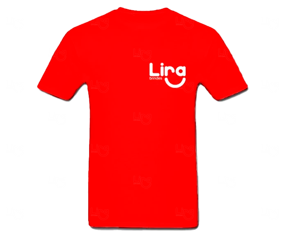 Camiseta Algodão Personalizada Vermelho