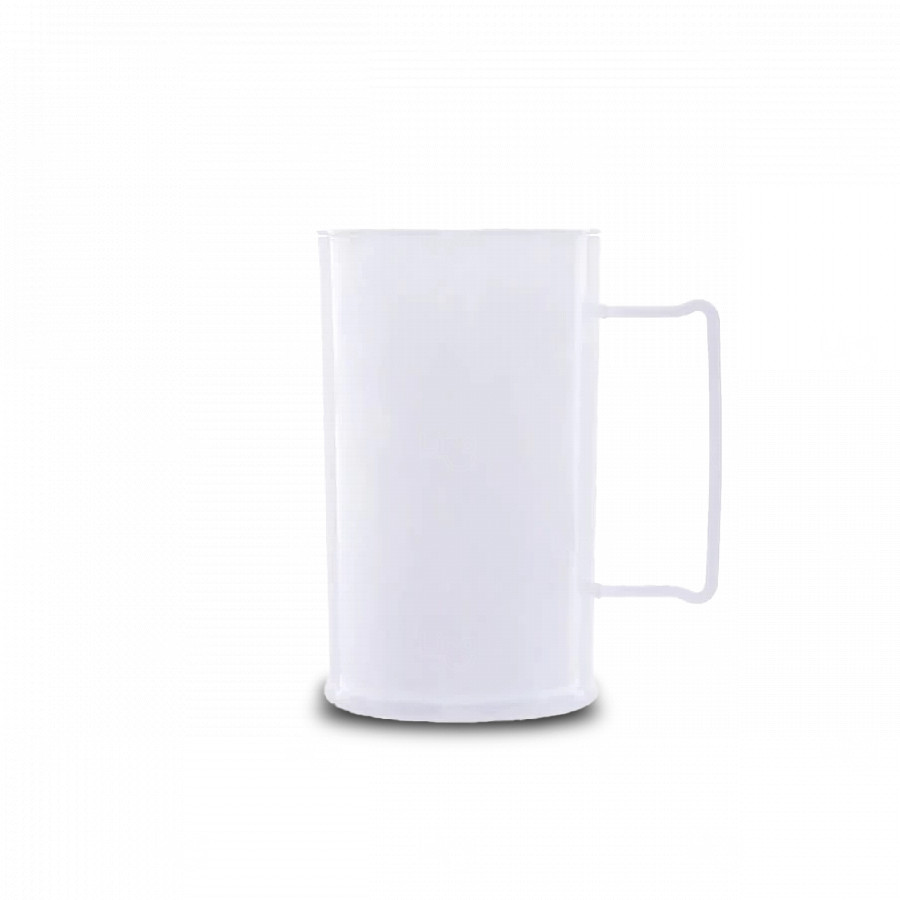 Caneca De Chopp Personalizada - 500ml (Leitosa ou Cristal) Branco