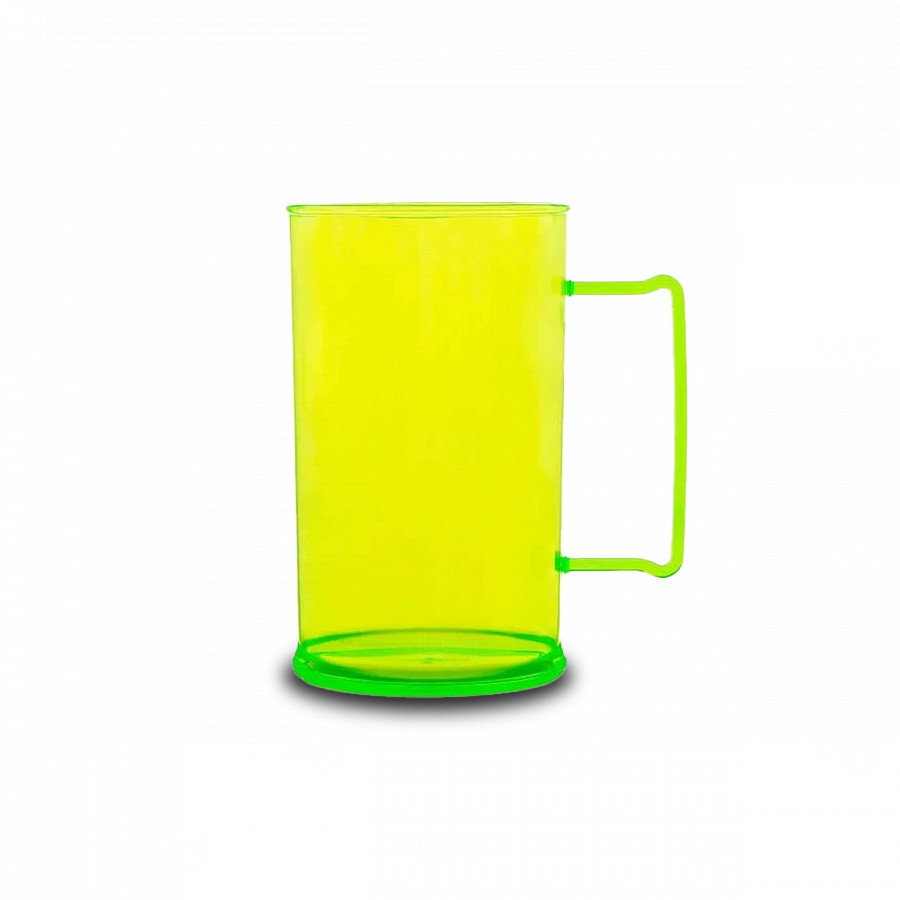 Caneca De Chopp Personalizada - 500ml (Leitosa ou Cristal) Verde Claro