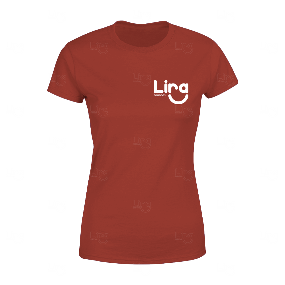 Camiseta Personalizada 100% algodão Baby Look Vinho