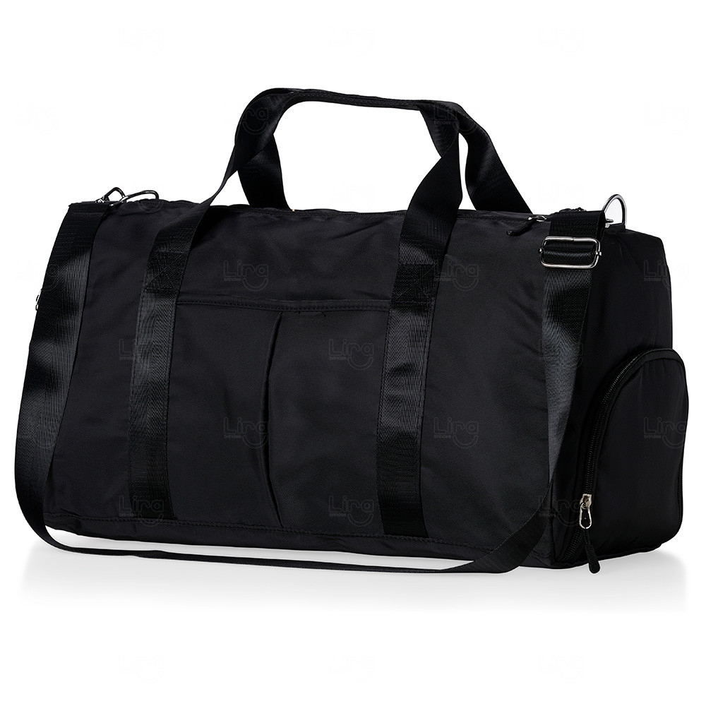 Bolsa Personalizada Esportiva de Poliéster - 35lts Preto e Preto