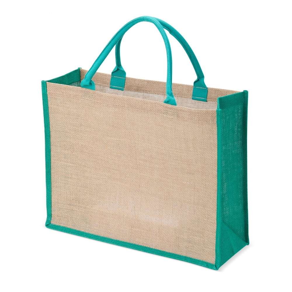 Sacola de Juta Personalizada - 35 x 45 cm Verde