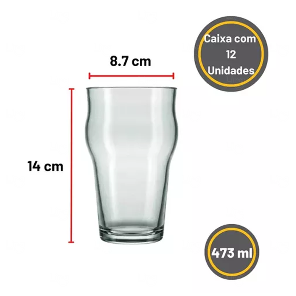 Copo de Vidro para Drink 473ml - Personalizado 