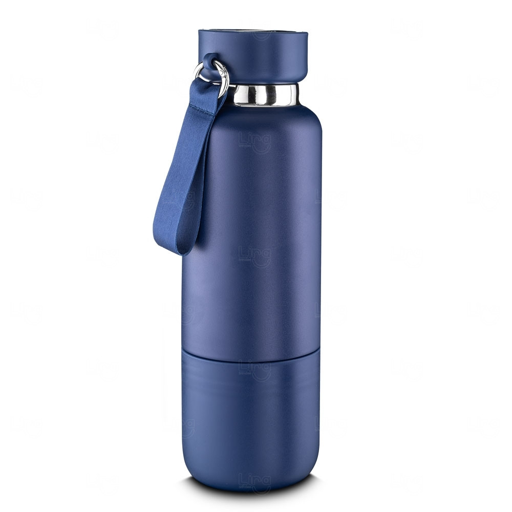 Garrafa Térmica Personalizada Inox - 500ml Azul