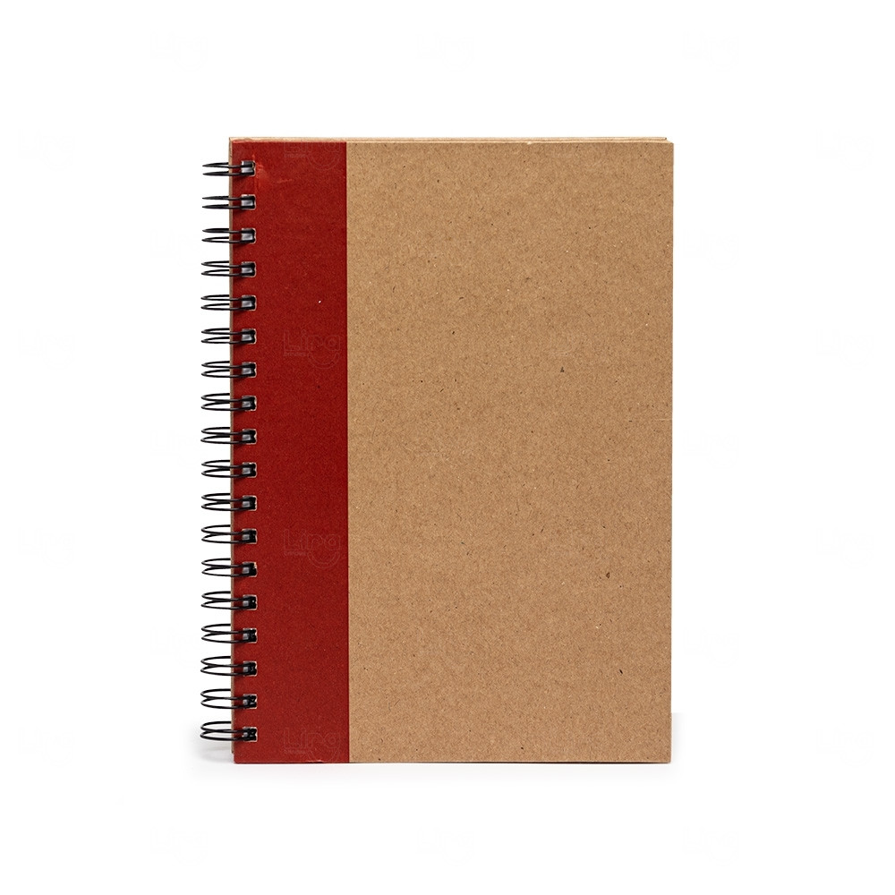 Caderno Personalizado Kraft - 23,7 x 17,9 cm 