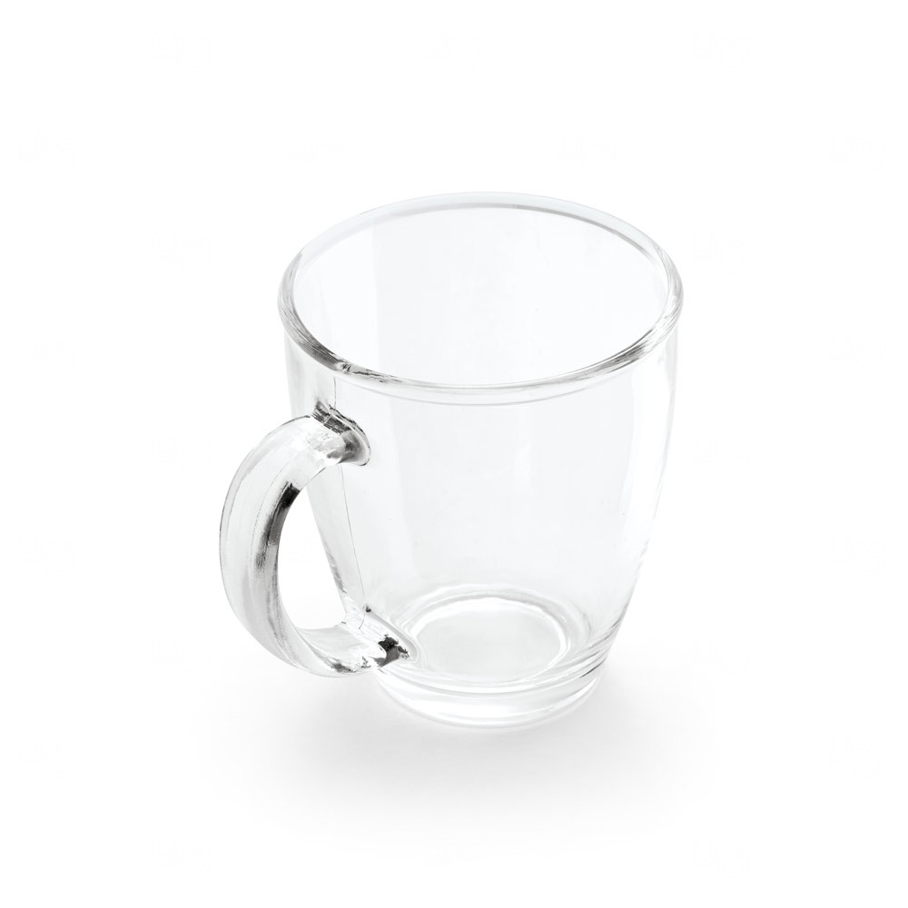 Caneca de Vidro para Cappuccino 390ml - Personalizada 