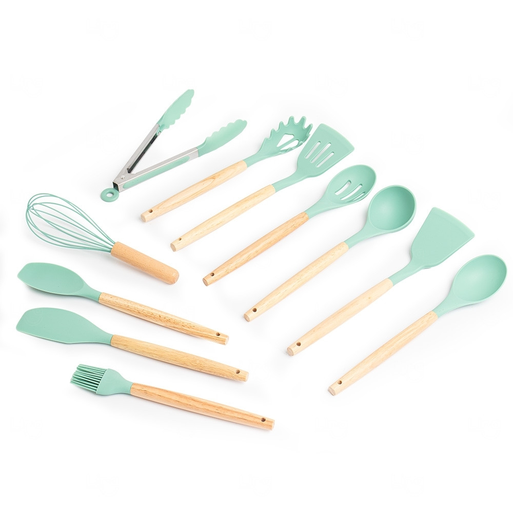 Kit Utensílios - Personalizados  12 Peças Verde Claro