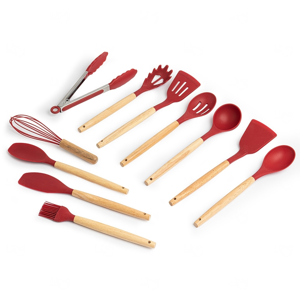 Kit Utensílios - Personalizados  12 Peças Vermelho