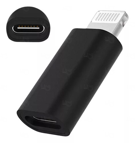 Adaptador Compatível Com iPhone 5/6/7/8/xr P/ Usb Tipo-c 