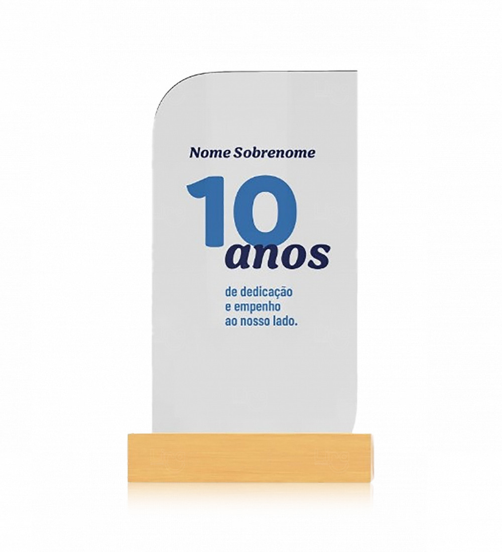 Troféu em Acrílico - Personalizado 