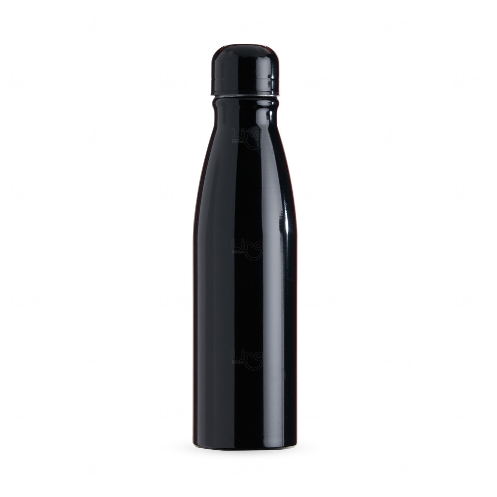 Garrafa alumínio 630ml - personalizada Preto