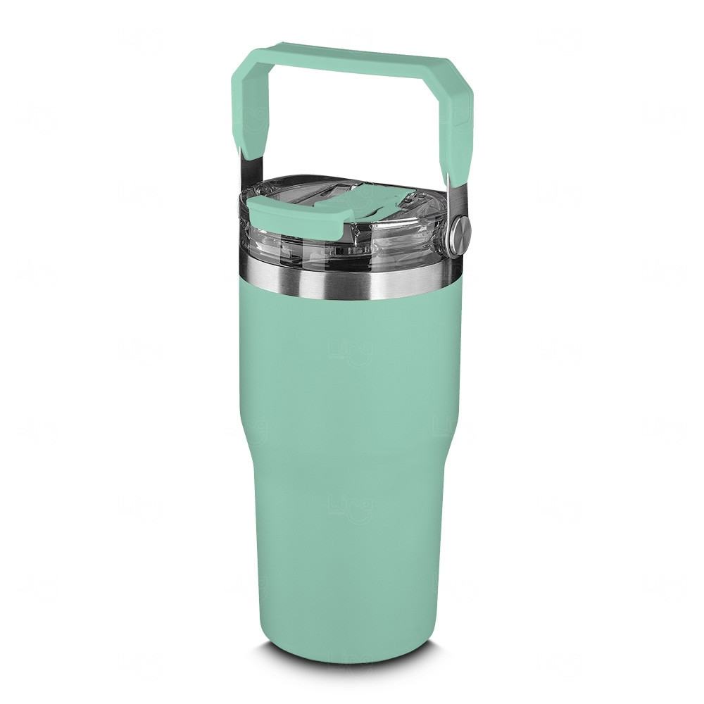 Copo Térmico Inox Personalizado - 650ml Verde