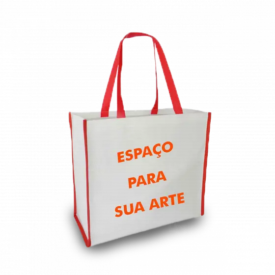 Sacola Ecólogica Personalizada Rafia - 35,0 x 25,0cm 