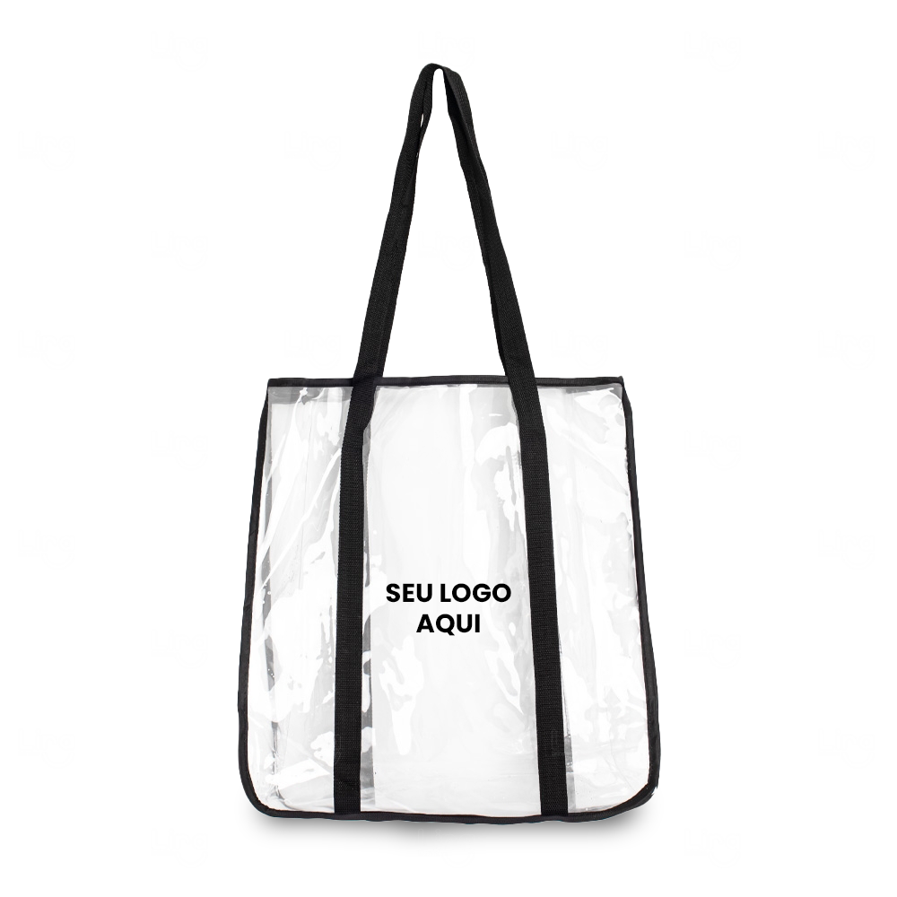 Sacola Personalizada em PVC e Nylon 40x36cm 