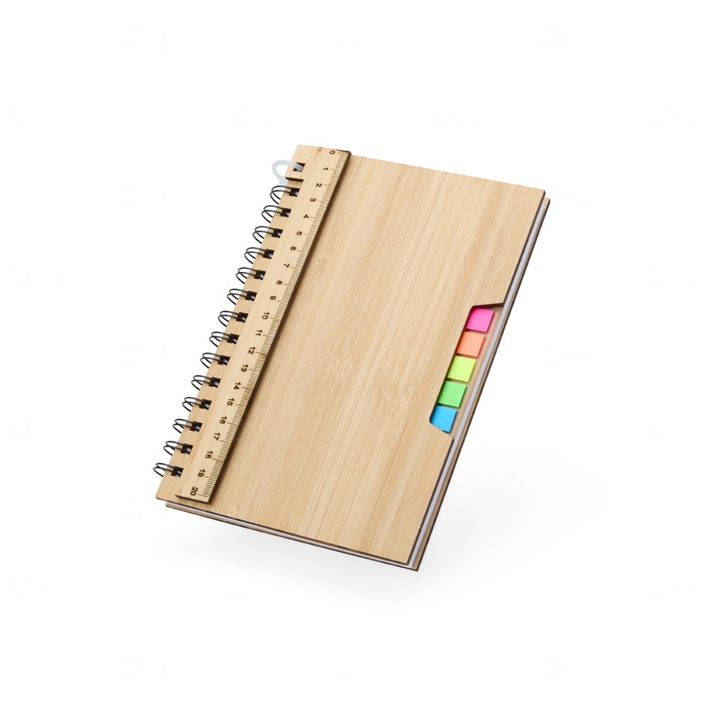 Caderno A5 Bambu Personalizado - 20,9 x 13,9 cm 