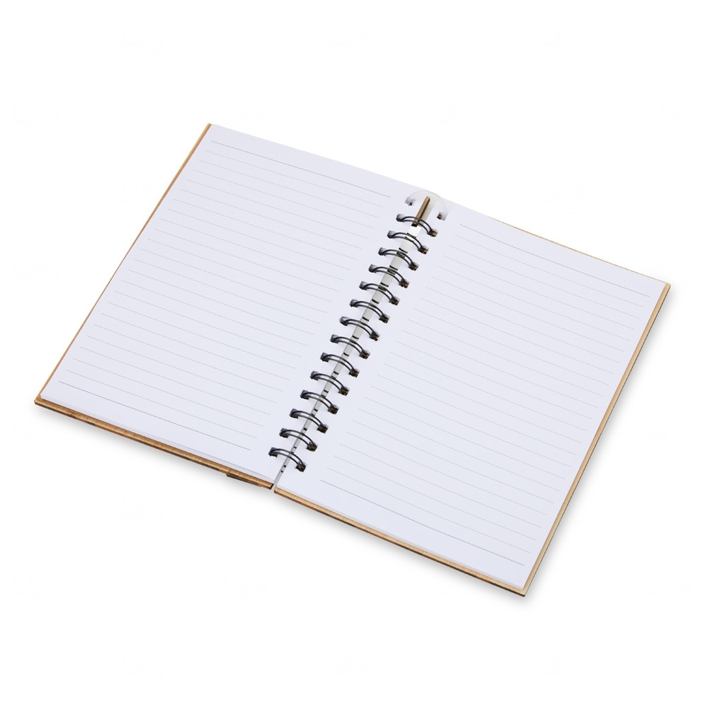 Caderno A5 Bambu Personalizado - 20,9 x 13,9 cm 